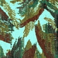 thumbnail image 1 of Ahgly Company Indoor Square Abstract Light Blue Modern Area Rugs, 8' Square, 1 of 4