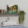 thumbnail image 5 of Waterfall Wall Art Sunrise Green Forest Picture for Living Room Vintage National Park Poster Canvas Croatia Plitvice Lake Photo Prints Nature Scenery Painting Artwork Bedroom Home Decorations 12x16", 5 of 6