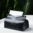 thumbnail image 2 of Tissue Box Cover Modern: Decorative Faux Leather Tissue Box Holder Makeup Pouch, 2 of 10