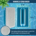 thumbnail image 3 of U.S. Pool Supply Hand-Held and Pool Pole Attachment Scrub Brushes - Surface Scrubbing Scouring Sponge Pads - Clean Pool Tile Grout Walls, Vinyl Liners, Spas, Remove Stains, Kitchen Bathroom, 3 of 6