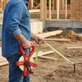 Footsteps Measurement Hyper Tough, 100-Foot Fiberglass Tape Measure with Ground Stake ...