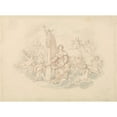 thumbnail image 2 of Edward Francis Burney 18x14 Black Ornate Wood Framed Double Matted Museum Art Print Titled - Heavenly Orchestra., 2 of 5