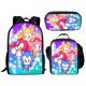 thumbnail image 1 of El conjunto de mochila transfronteriza de Sonic Anime para estudiantes de primaria incluye bolsa de almuerzo y estuche para lápices, material de nailon duradero, 1 of 5
