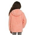 thumbnail image 3 of Eddie Bauer Youth Kid's High Pile Plush Hooded Full Zip Jacket (Pink/Small), 3 of 7