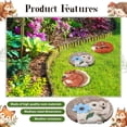3 Pack Garden Stepping Stone Outdoor, Decorative Dimensional Resin ...