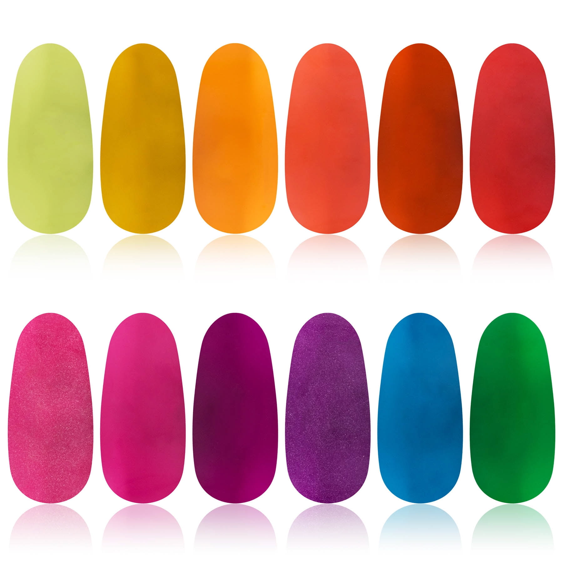 SHANY Nail Polish Set - Nail Lacquer Quick Dry, Full Size, Vibrant, Colorful, Trendy, Semi Glossy, Shimmery, Neon, Matte Nail Polish Set - 12 Colors - TROPICAL