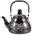 thumbnail image 1 of Miangastore Enamel Tea Kettle Floral Pattern Tea Pot Vintage Farmhouse Water Boiling Pot Coffee Kettle, 1 of 9