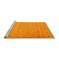 thumbnail image 2 of Ahgly Company Machine Washable Indoor Square Abstract Yellow Contemporary Area Rugs, 5' Square, 2 of 4
