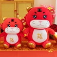 thumbnail image 3 of Poupée en Peluche Agréable Exécution Méticuleuse PP Coton Tigre Assis Posture Poupée pour la Maison, 3 of 8