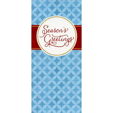 Oilfield Christmas Cards Designer Greetings Season Greetings Blue Diamonds Christmas Money & Gift Card Holder ()