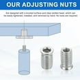 thumbnail image 3 of 6Pcs Threaded Inserts Nuts, M6x20mm Hex Socket Drive Nut Inserts for Wood, 3 of 6