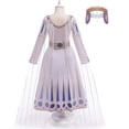 thumbnail image 3 of Queen Amaya Costume Dress for Girls Christmas Party Cosplay Outfits with Crown, 3T-12Y, 3 of 7