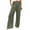 Army Green, variant on Palazzo Pants for Women 2026 Trendy Elastic High Waist Wide Leg Flowy Lounge Pants with Pockets Loose Casual Beach Pants