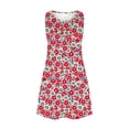 thumbnail image 5 of EGNMCR Robes d'Été Femmes Tendance 2024 Robes d'Été pour Femmes Plage Floral T-Shirt Robe Soleil Décontractée Poches Boho Robe Débardeur, 5 of 5