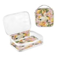 thumbnail image 3 of Duck and Lemon Clear Cosmetic Bags with Handles PVC Toiletry Bags Zipper Waterproof Portable for Traveling 2 Pcs, 3 of 7