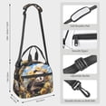 thumbnail image 2 of Uemuo Clear Sky Cute Sunflower Panda Printed Lunch Bag Lunch Box Reusable Insulated Lunch Tote Bag, Leakproof Thermal Cooler Sack Food Handbags Case High Capacity, 2 of 5