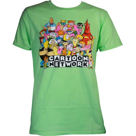 Cartoon Network '05 Character Collage Mint Green (Best Cartoon Network Characters)