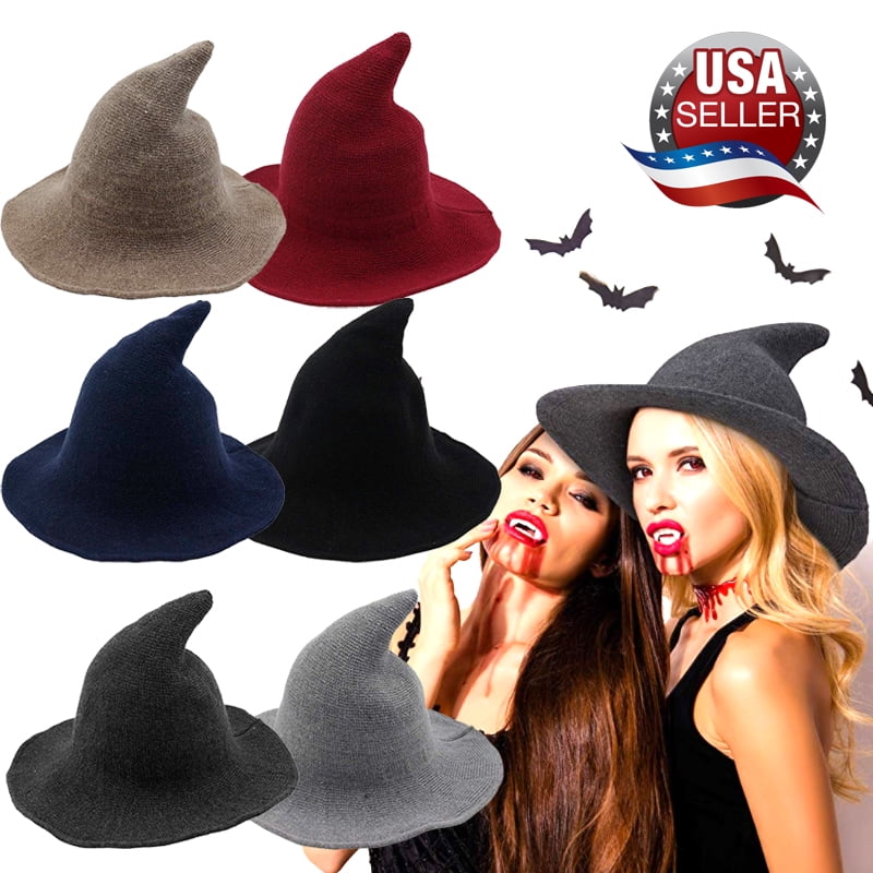 Halloween Sheep Wool Hat Modern Witch Hat Witch Hats - Walmart.com