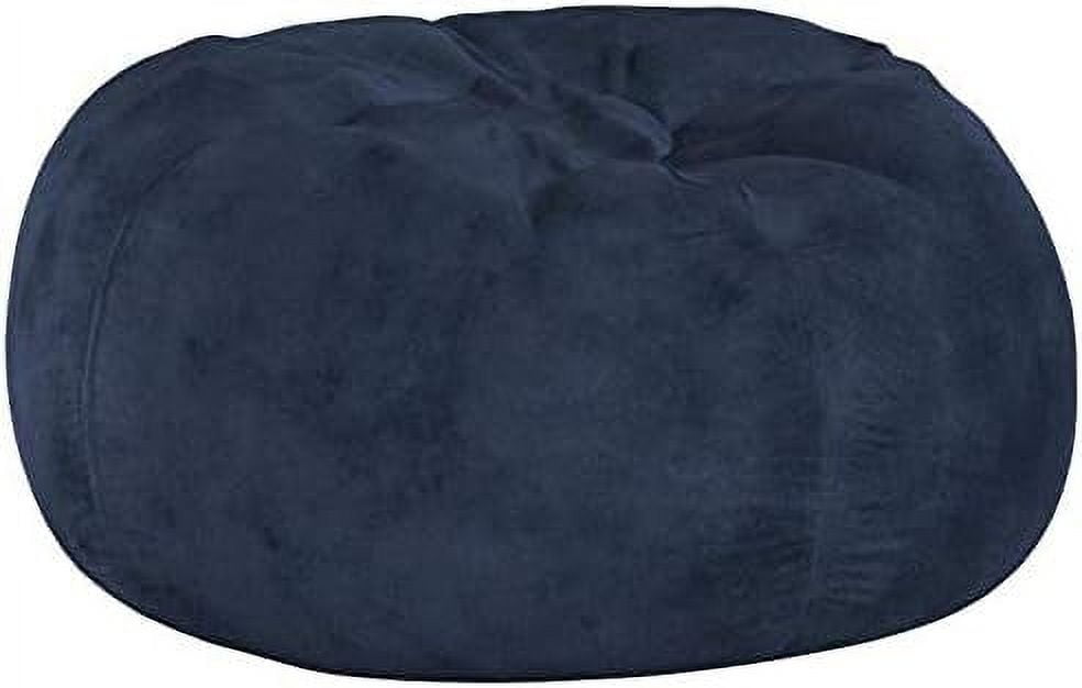 Yoneston 5ft Bean Bag Chair, Plush Bean Bag with Washable Cover & High-Density Foam Filled for Kids Adults Bedroom Living Room, Blue