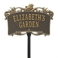 thumbnail image 2 of Song Bird Garden Personalized Lawn Plaque - Bronze/Gold, 2 of 2