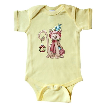

Inktastic Christmas Kitty Cat Gift Baby Boy or Baby Girl Bodysuit
