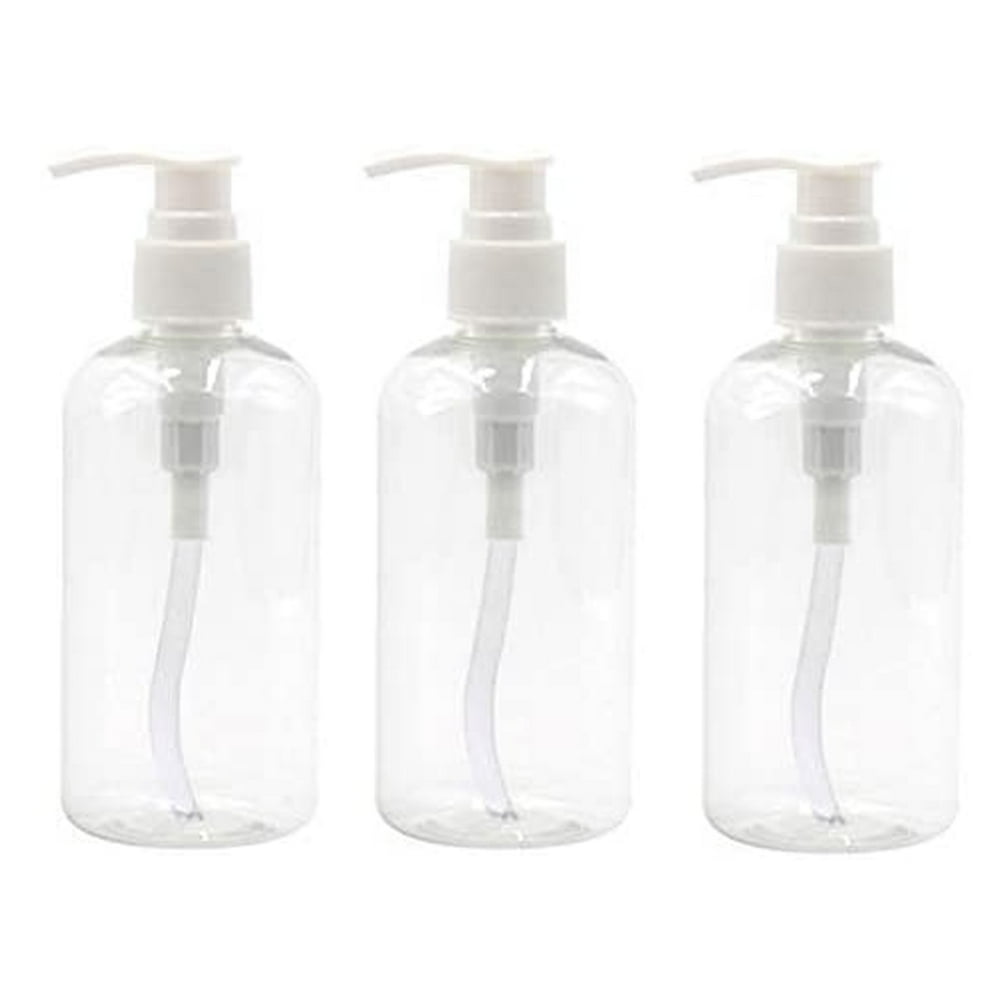 EZPRO USA Empty Plastic Soap Bottle Dispenser Bottles Clear 8oz 250ml