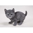 thumbnail image 1 of Garden Decor Animal Statue Russian Blue Kitten Statue, 1 of 4
