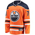 thumbnail image 3 of Stuart Skinner Edmonton Oilers NHL Fanatics Breakaway Home Jersey, Medium, 3 of 3