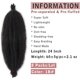 thumbnail image 2 of 24 pulgadas Pre-partido Spring Twist Cabello Afro Spring Twist 8 Paquetes Pre-Fluffed Spring Twist Cabello para Rastas Suaves Desgastadas Natural Negro Marley Twist Trenzado Cabello Extensión de Cabe, 2 of 5