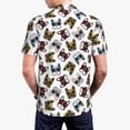 thumbnail image 4 of Balery Bulldog Sunglasses Face Printed Men’s Short Sleeve Polo Shirt, Midweight Men's Shirt,Golf Polo shirts -X-Large, 4 of 9