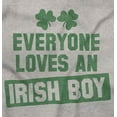 thumbnail image 2 of Funny Saint Patrick's Day Irish Boy Men's Long Sleeve Tee T Shirt Brisco Brands S, 2 of 6