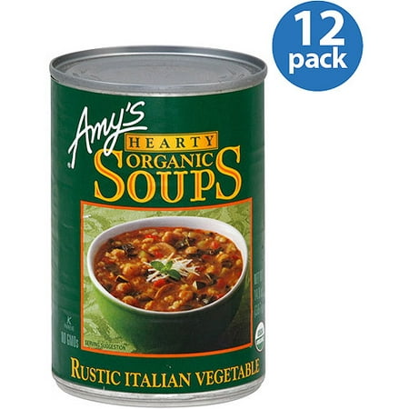 Amy's Rustic Italian Vegetable Hearty Organic Soup, 14 oz, (Pack of
