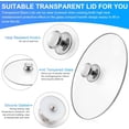 thumbnail image 3 of Oval Glass Lid 7 Quart Replacement for Crock Pot 7qt Slow Cooker for Slow Cooker scv700-s-br SCV700, 33474G, SCV700SS, SCV700-KC Replacement Oval 7 Quart Lids, 3 of 5