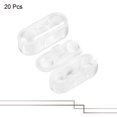 thumbnail image 3 of Unique Bargains 4.5mm Clamshell Crimp Link Ball Chain Connector Clear 20 Pack, 3 of 5