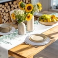 thumbnail image 4 of Light Grey Striped Round Placemats Set of 6 for Dinning Tables,Heat-proof Braided Table Mats 13 Inch,White Simple Neutral Modern Washable Place Mat for Kitchen Restaurant Party Decor Table Setting, 4 of 9