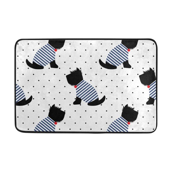 POPCreation Cute Dog Animal Non-Slip Floor Mat Doormats for Living Room Bedroom 23.6x15.7 inches