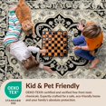 thumbnail image 4 of Design&I 8'x10' Ultra Soft Area Rug, Vintage Hallway Distressed Scroll Border Entryway Hallways Long Flowing Dynamic None Fluffy Washable Non Shedding for Bedroom Living Room Under Sectional, 4 of 7