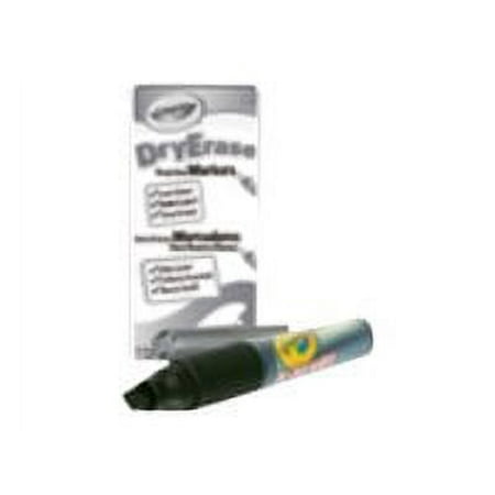 Crayola Dry Erase Chisel Tip Markers, Black, 12pk