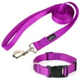 thumbnail image 3 of Country Brook Petz® Bright Purple Everyday Nylon Dog Collar and Leash, Large, 3 of 7