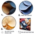 thumbnail image 3 of Designart "Vibrant Hydrangea Blossom In Blue And Orange III" Hydrangea Wall Art Living Room, 3 of 7