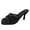 Black, variant on Heels for Women Fashion Solid Color Hollow Mesh High Heel Sandals and Slippers