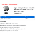 thumbnail image 2 of Engine Cooling Fan Module - Compatible with 2009 - 2019 Nissan 370Z 3.7L V6 2010 2011 2012 2013 2014 2015 2016 2017 2018, 2 of 2