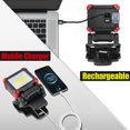 LED Rechargeable Work Light with Clamp, 2100LM COB Clip on