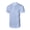 Blue, variant on Men's Shirts Short Sleeve Button Down Relaxed Fit Modern Stand Collar Casual Dress Shirts, Fade-Resistant