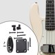 thumbnail image 1 of Rodillo de guitarra eléctrica, de cuerdas, guía de retenedor de cuerdas, piezas de Hardware resistentes, Metal con placa de enchufe de conector Estilo F, 1 of 10