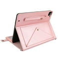 thumbnail image 3 of Dteck Case for iPad Air 13 inch 2024/iPad Pro 12.9" 2022/2021/2020,Folio Stand PU Leather Cover with Hand Strap, Crossbody Protective Case w/Pen Holder Card Slots Envelope Pocket Wallet Case,Rosegold, 3 of 8