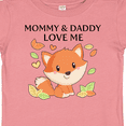 thumbnail image 4 of Inktastic Mommy and Daddy Love Me- little fox Boys or Girls Baby T-Shirt, 4 of 5