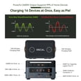 thumbnail image 5 of OSCAL Power Station 2400W(4800W Peak) 1872Wh with 1xBP2400 Battery Pack, LiFePO4 Ultra Fast Charging, with HD Stereo Speakers for Outdoor Camping, 5 of 12