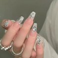 thumbnail image 2 of 2023 Nueva Barbie Uñas a presión tipo taladro triturado tipo prensa Uñas de cuervo Uñas postizas brillantes Uñas acrílicas de cobertura total tipo prensa, 2 of 4