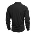thumbnail image 4 of TOMVIGX Mens Quarter Zip Pullover Ruched Mock Neck Shirt Slim Fit Long Sleeve Tops Pleated Casual Sportswear Daily Wear Outfits L, 4 of 6